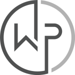 WP Tech logo — gold WP monogram in a circular mark